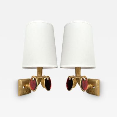  Fondica Pair of Sconces by Nicolas Dewael for Fondica France 1990s