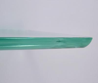  Fontana Arte Fontana Arte Asymmetric Console in Glass with Bronze Mounts Italy 1950s