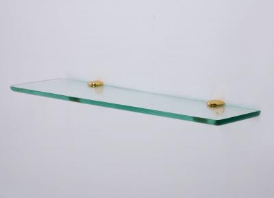  Fontana Arte Fontana Arte Asymmetric Console in Glass with Bronze Mounts Italy 1950s
