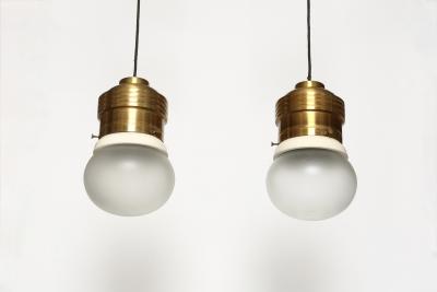  Fontana Arte Fontana Arte ceiling pendants model 2406 Italy circa 1960s