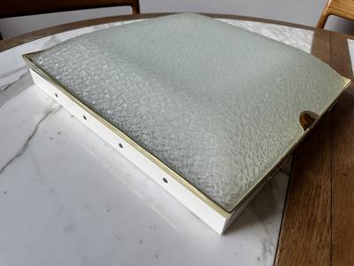  Fontana Arte Fontana Arte flush mount light Italy circa 1960s