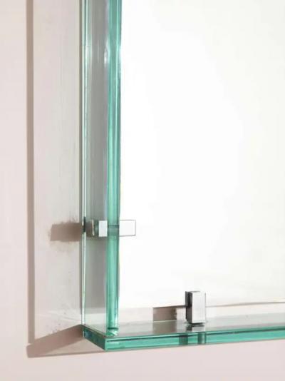  Fontana Arte Fontana Arte glass mirror and shelf model 2014 Italy 1960s