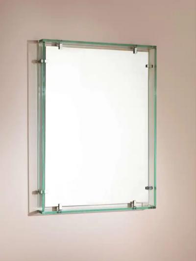  Fontana Arte Fontana Arte glass mirror and shelf model 2014 Italy 1960s