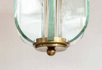  Fontana Arte FontanaArte 1950s Fontana Arte Attributed Brass And Glass Pendant