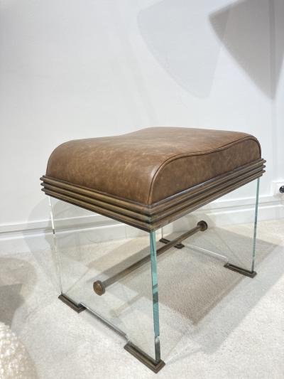  Fontana Arte FontanaArte 1970s Pair of Ottomans by Fontana Arte