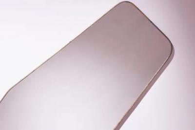  Fontana Arte FontanaArte A substantial midcentury modernist wall mirror with brass frame Italy 1950s