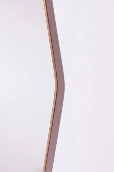  Fontana Arte FontanaArte A substantial midcentury modernist wall mirror with brass frame Italy 1950s