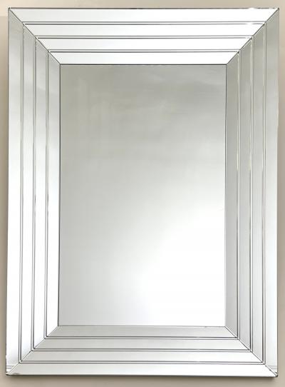  Fontana Arte FontanaArte Beveled Rectangle Fontana Arte Modernist Mirror Italy 1960