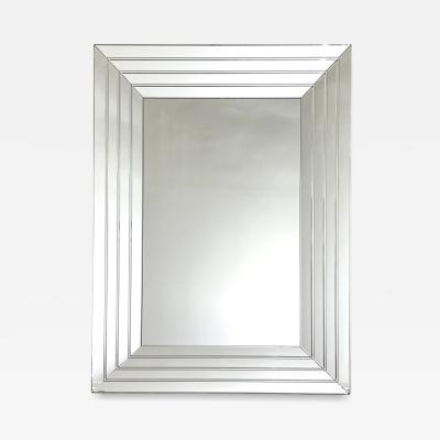  Fontana Arte FontanaArte Beveled Rectangle Fontana Arte Modernist Mirror Italy 1960