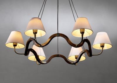  Fontana Arte FontanaArte Fontana Arte 6 arm chandelier