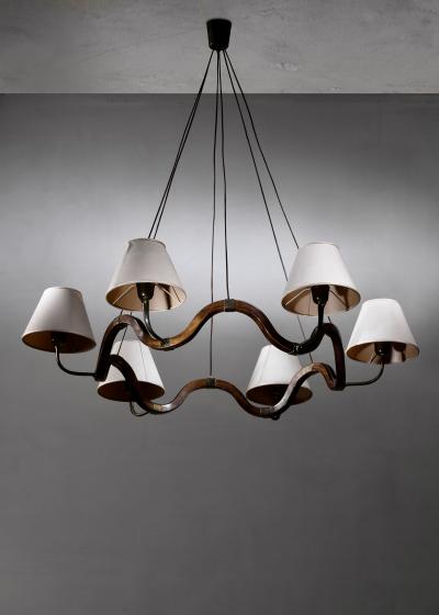  Fontana Arte FontanaArte Fontana Arte 6 arm chandelier