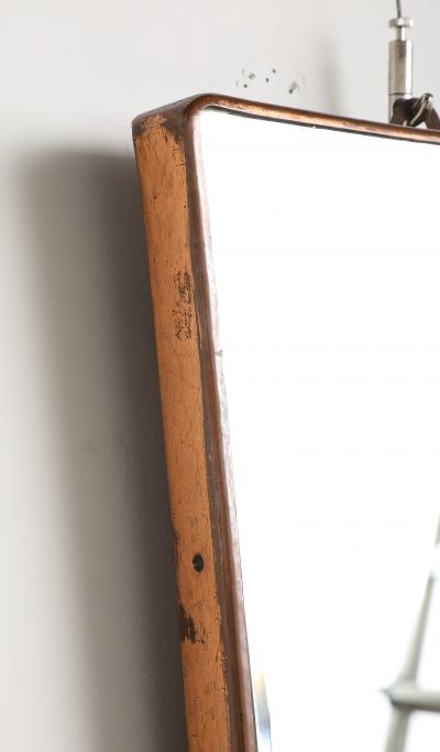  Fontana Arte FontanaArte Fontana Arte Copper Framed Mirror Italy circa 1940