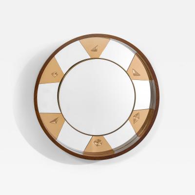  Fontana Arte FontanaArte Fontana Arte Illuminated Wall Mirror 1950