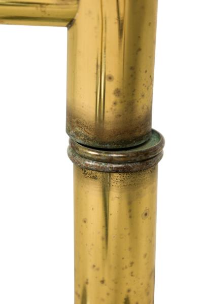  Fontana Arte FontanaArte Fontana Arte Italian Mid Century Brass and Glass Low Coffee Table