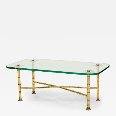  Fontana Arte FontanaArte Fontana Arte Italian Mid Century Brass and Glass Low Coffee Tables
