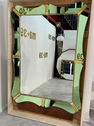  Fontana Arte FontanaArte Fontana Arte Mirror by Lucio Fontana Italy 1950