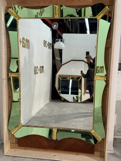  Fontana Arte FontanaArte Fontana Arte Mirror by Lucio Fontana Italy 1950