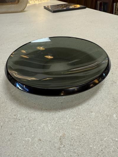  Fontana Arte FontanaArte Fontana Arte Smoked Glass Centerpiece Italy 1970s