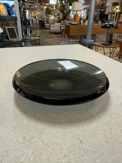  Fontana Arte FontanaArte Fontana Arte Smoked Glass Centerpiece Italy 1970s