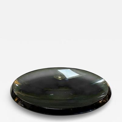  Fontana Arte FontanaArte Fontana Arte Smoked Glass Centerpiece Italy 1970s