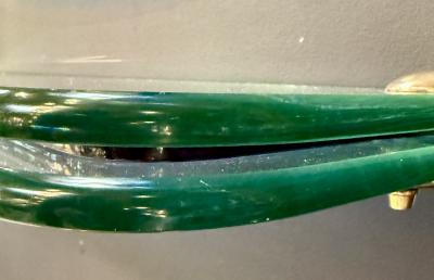  Fontana Arte FontanaArte Fontana Arte blue mirror with glass console Italy 1970