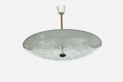  Fontana Arte FontanaArte Fontana Arte by Pietro Chiesa suspension ceiling light Italy circa 1940s