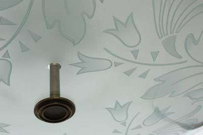  Fontana Arte FontanaArte Fontana Arte by Pietro Chiesa suspension ceiling light Italy circa 1940s