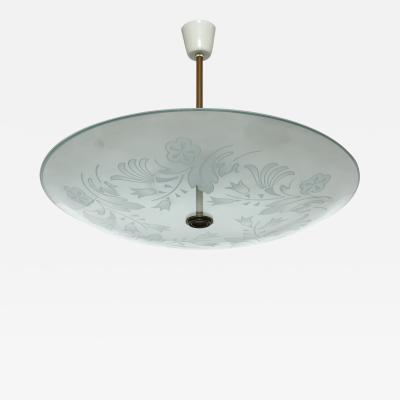  Fontana Arte FontanaArte Fontana Arte by Pietro Chiesa suspension ceiling light Italy circa 1940s