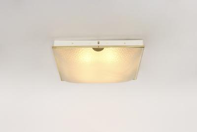 Fontana Arte FontanaArte Fontana Arte flush mount light model 1940 Italy circa 1960s