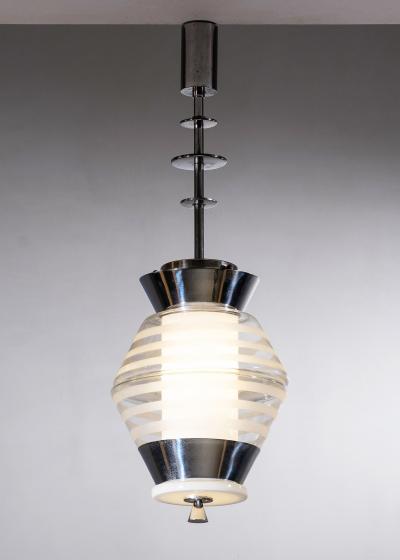  Fontana Arte FontanaArte Fontana Arte glass pendant lamp