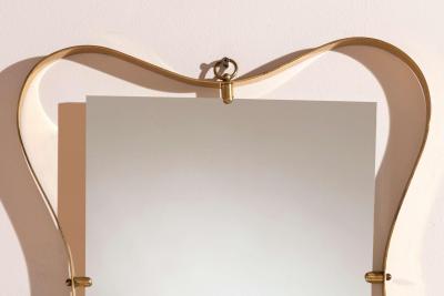  Fontana Arte FontanaArte Fontana Arte mirror with brass frame Italy 1950s