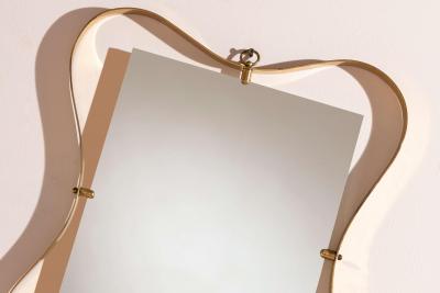  Fontana Arte FontanaArte Fontana Arte mirror with brass frame Italy 1950s