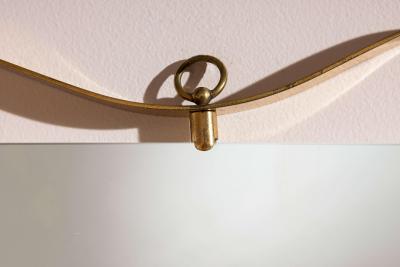  Fontana Arte FontanaArte Fontana Arte mirror with brass frame Italy 1950s