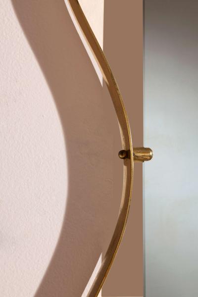  Fontana Arte FontanaArte Fontana Arte mirror with brass frame Italy 1950s