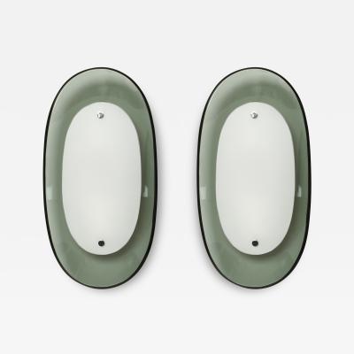  Fontana Arte FontanaArte Fontana Arte sconces model 1941 Italy circa 1960s