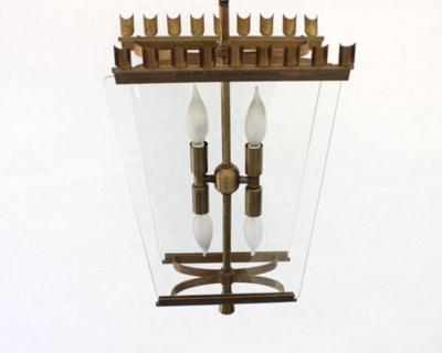  Fontana Arte FontanaArte ITALIAN PENDANT CHANDELIER ATTRIBUTED TO FONTANA ARTE CIRCA 1940