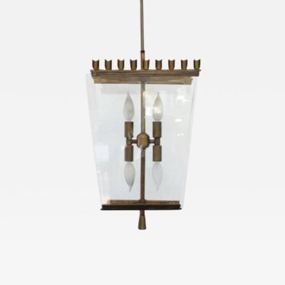  Fontana Arte FontanaArte ITALIAN PENDANT CHANDELIER ATTRIBUTED TO FONTANA ARTE CIRCA 1940