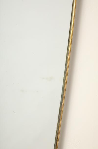  Fontana Arte FontanaArte Italian 1940s Brass Framed Wall Mirror Att Fontana Arte