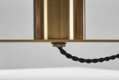  Fontana Arte FontanaArte Italian Curved Glass and Brass Table Lamp by Fontana Arte Attr Italy 1960s