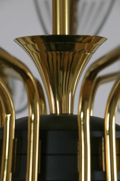  Fontana Arte FontanaArte Italian Mid Century Fifteen Ligths Chandelier Fontana Arte Style 1950