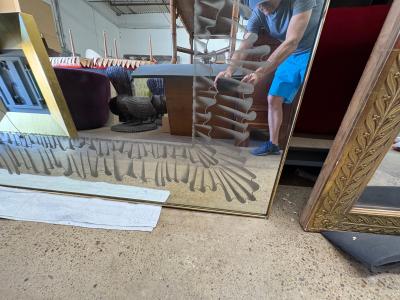  Fontana Arte FontanaArte Italian Modern Fontana Arte Attributed Mirror