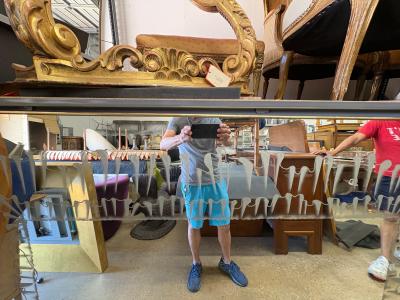  Fontana Arte FontanaArte Italian Modern Fontana Arte Attributed Mirror