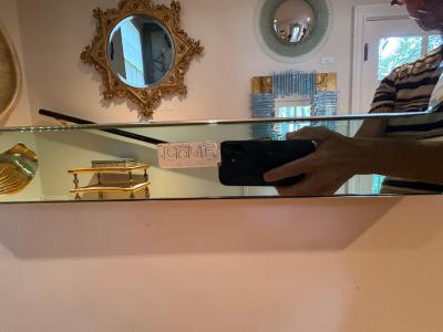  Fontana Arte FontanaArte Italian Modern Fontana Arte Inspired Beveled Mirror