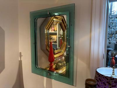  Fontana Arte FontanaArte Italian Modern Fontana Arte Inspired Mirror