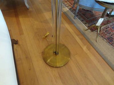  Fontana Arte FontanaArte Italian Murano Glass and Bronze Floor Lamp