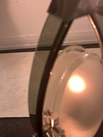  Fontana Arte FontanaArte MID CENTURY ITALIAN GLASS PENDANT IN THE MANNER OF FONTANA ARTE