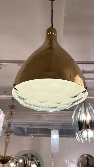  Fontana Arte FontanaArte Max Ingrand Chandelier Made by Fontana Arte 1960 Italy