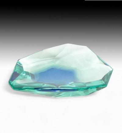  Fontana Arte FontanaArte Max Ingrand Fontana Arte Mid Century Modern Ashtray Cut Crystal 1960s