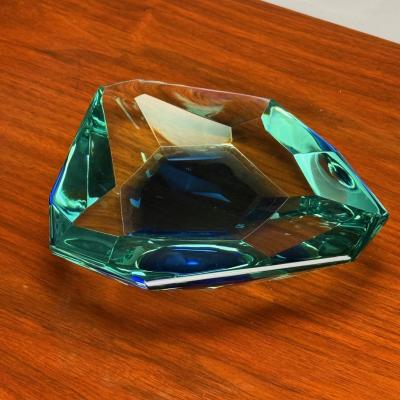  Fontana Arte FontanaArte Max Ingrand Fontana Arte Mid Century Modern Ashtray Cut Crystal 1960s