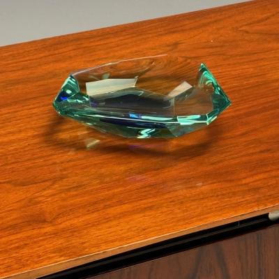  Fontana Arte FontanaArte Max Ingrand Fontana Arte Mid Century Modern Ashtray Cut Crystal 1960s